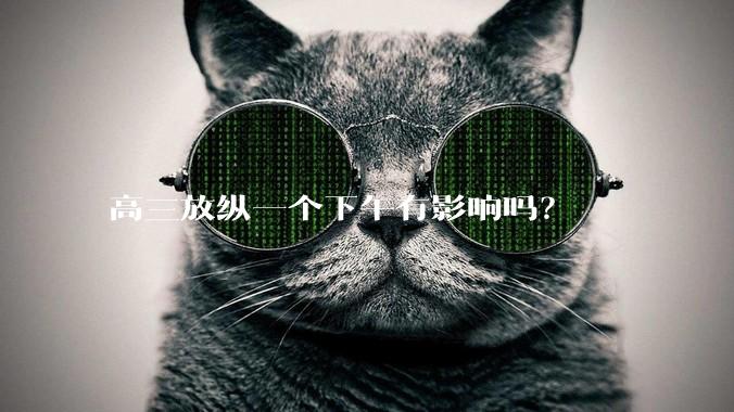 高三放纵一个下午有影响吗？